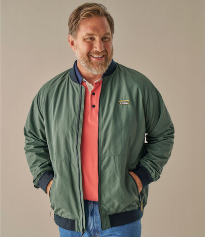 L.L.Bean Men's 3-Season Bomber Jacket Thyme