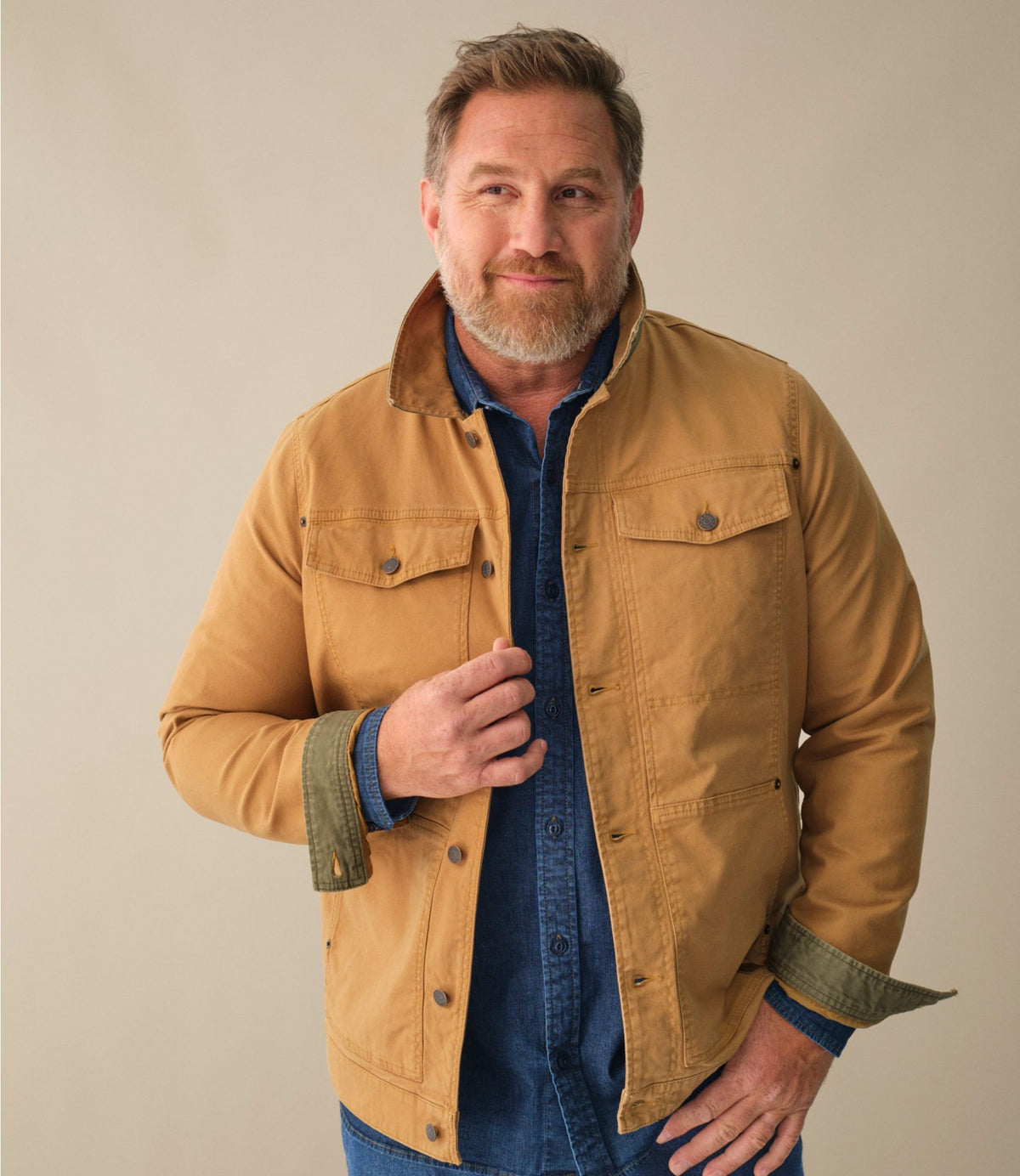 L.L.Bean Men's BeanFlex Utility Trucker Jacket Deep Loden