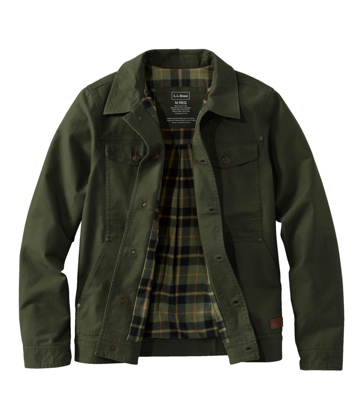 L.L.Bean Men's BeanFlex Utility Trucker Jacket Deep Loden