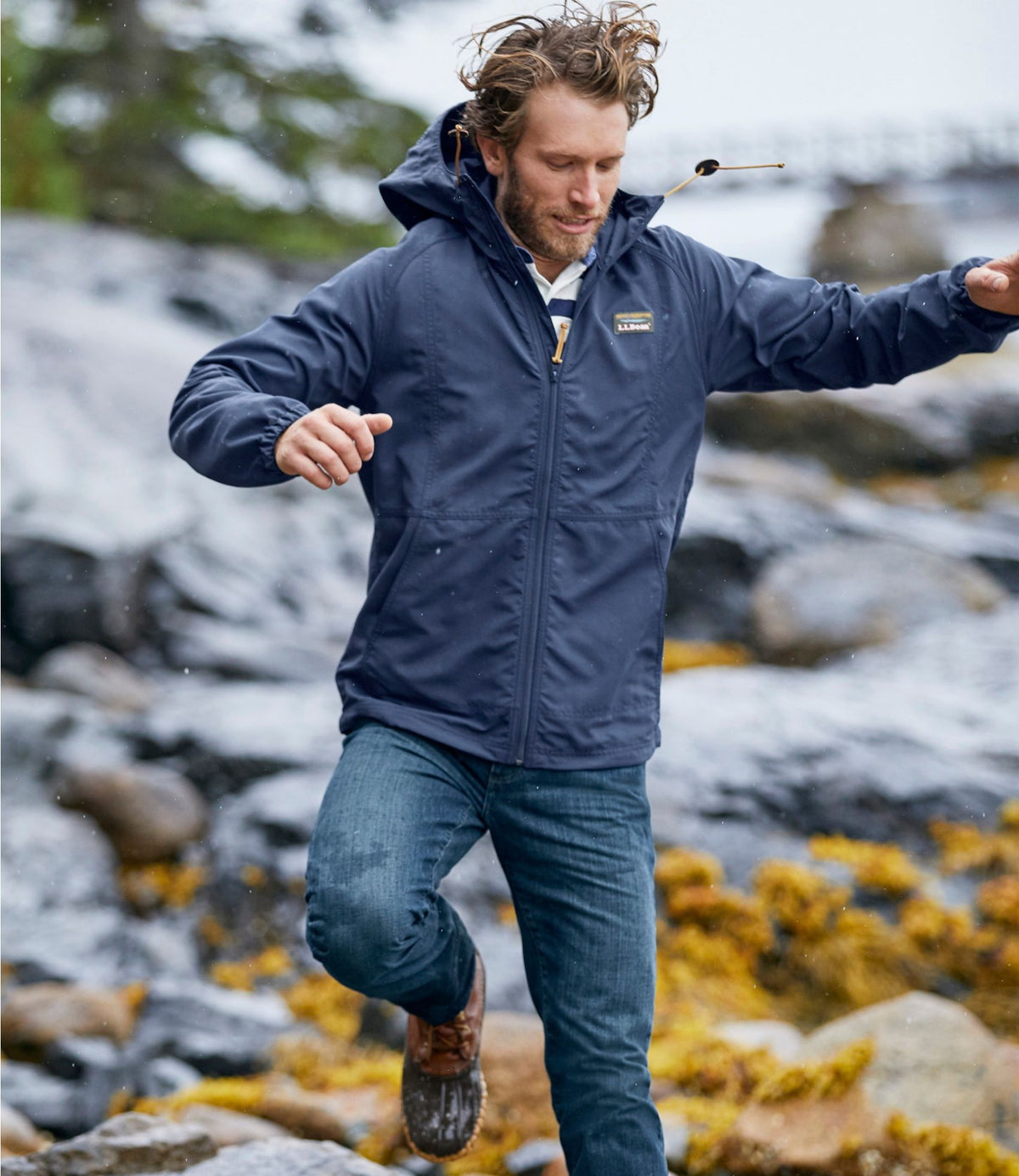L.L.Bean Men's Mountain Classic Full-Zip Jacket Nautical Navy