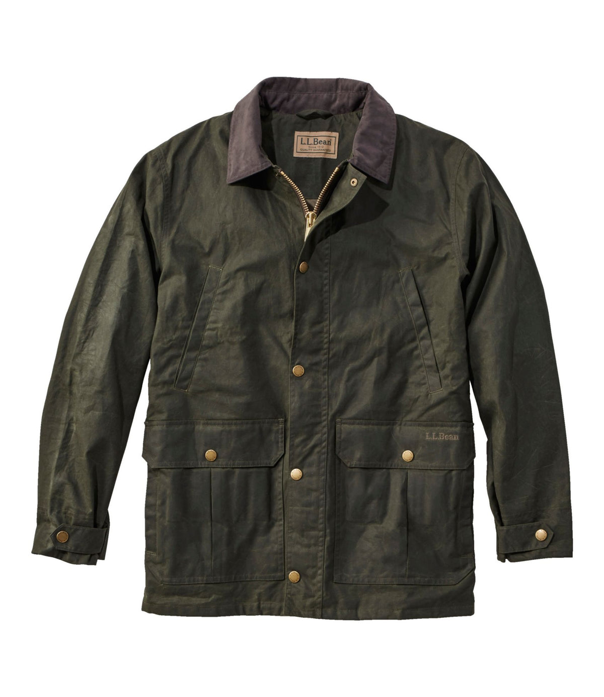 L.L.Bean Men's Double L Waxed-Cotton Upland Coat Loden
