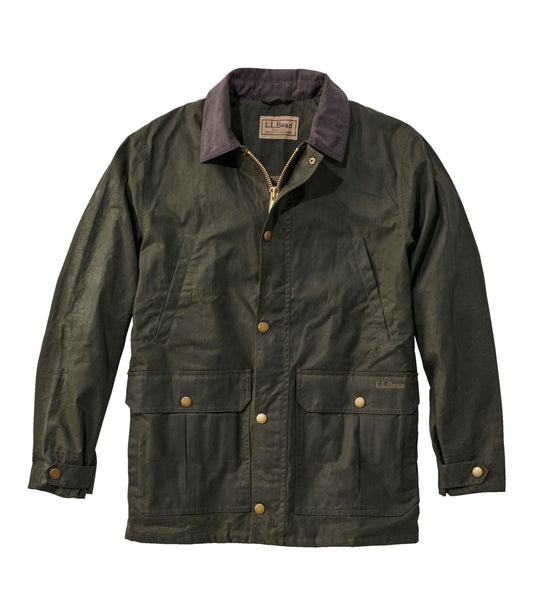 L.L.Bean Men's Double L Waxed-Cotton Upland Coat Loden