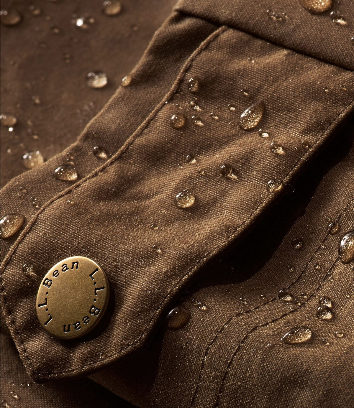 L.L.Bean Men's Double L Waxed-Cotton Upland Coat Loden