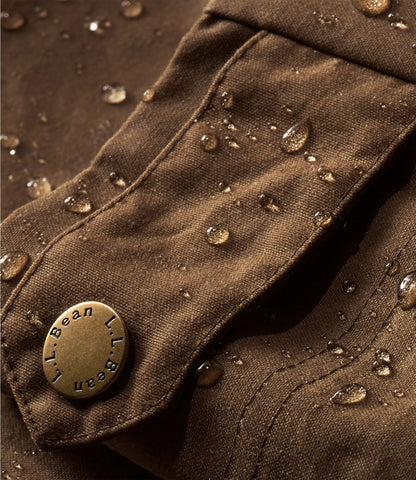 L.L.Bean Men's Double L Waxed-Cotton Upland Coat Loden