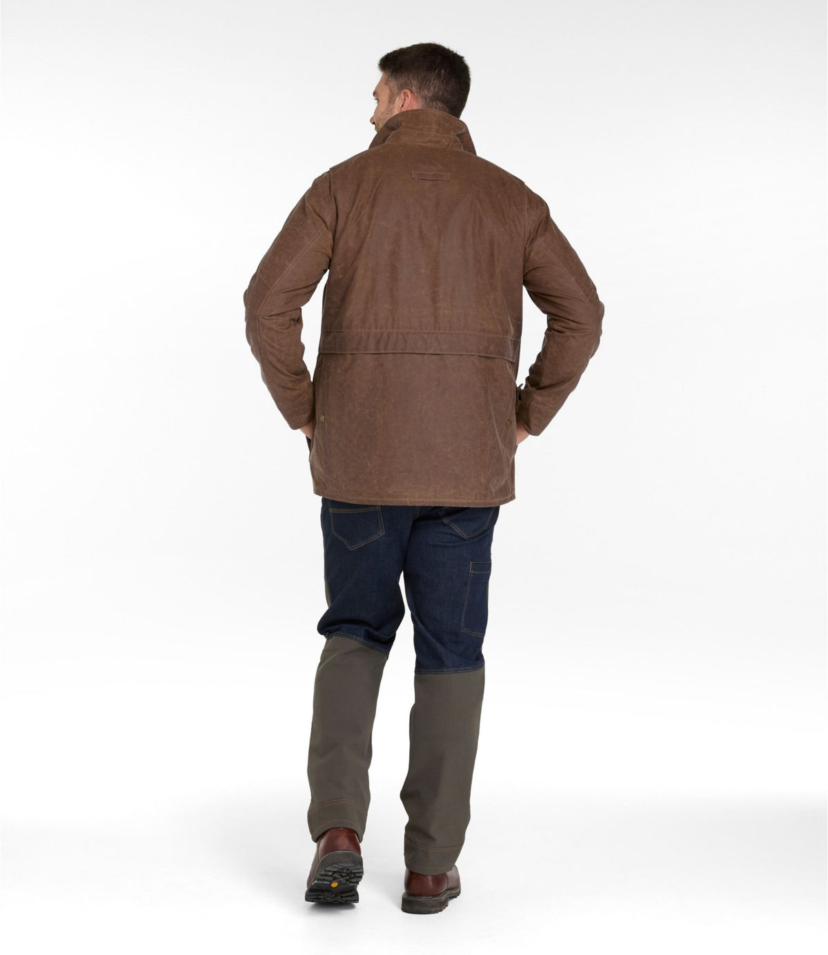 L.L.Bean Men's Double L Waxed-Cotton Upland Coat Loden