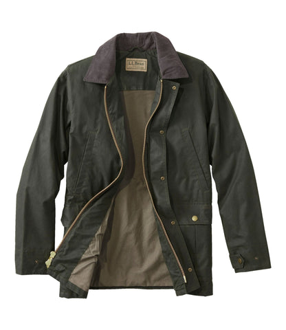 L.L.Bean Men's Double L Waxed-Cotton Upland Coat Loden