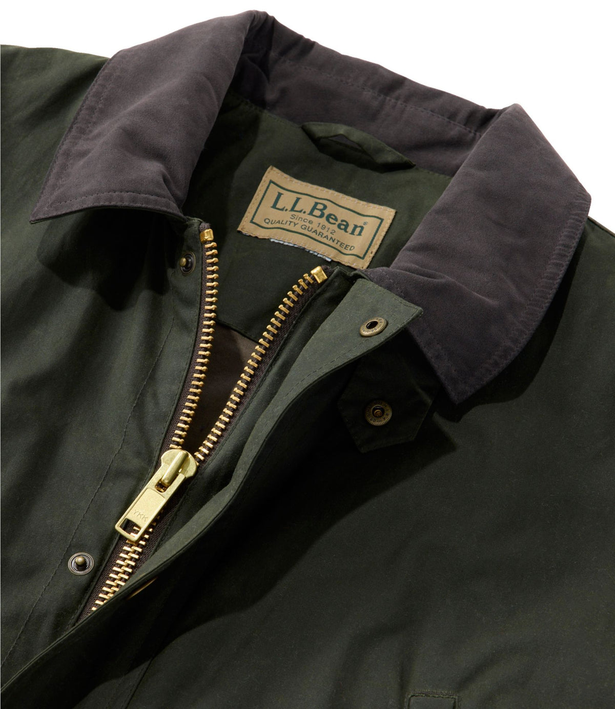 L.L.Bean Men's Double L Waxed-Cotton Upland Coat Loden