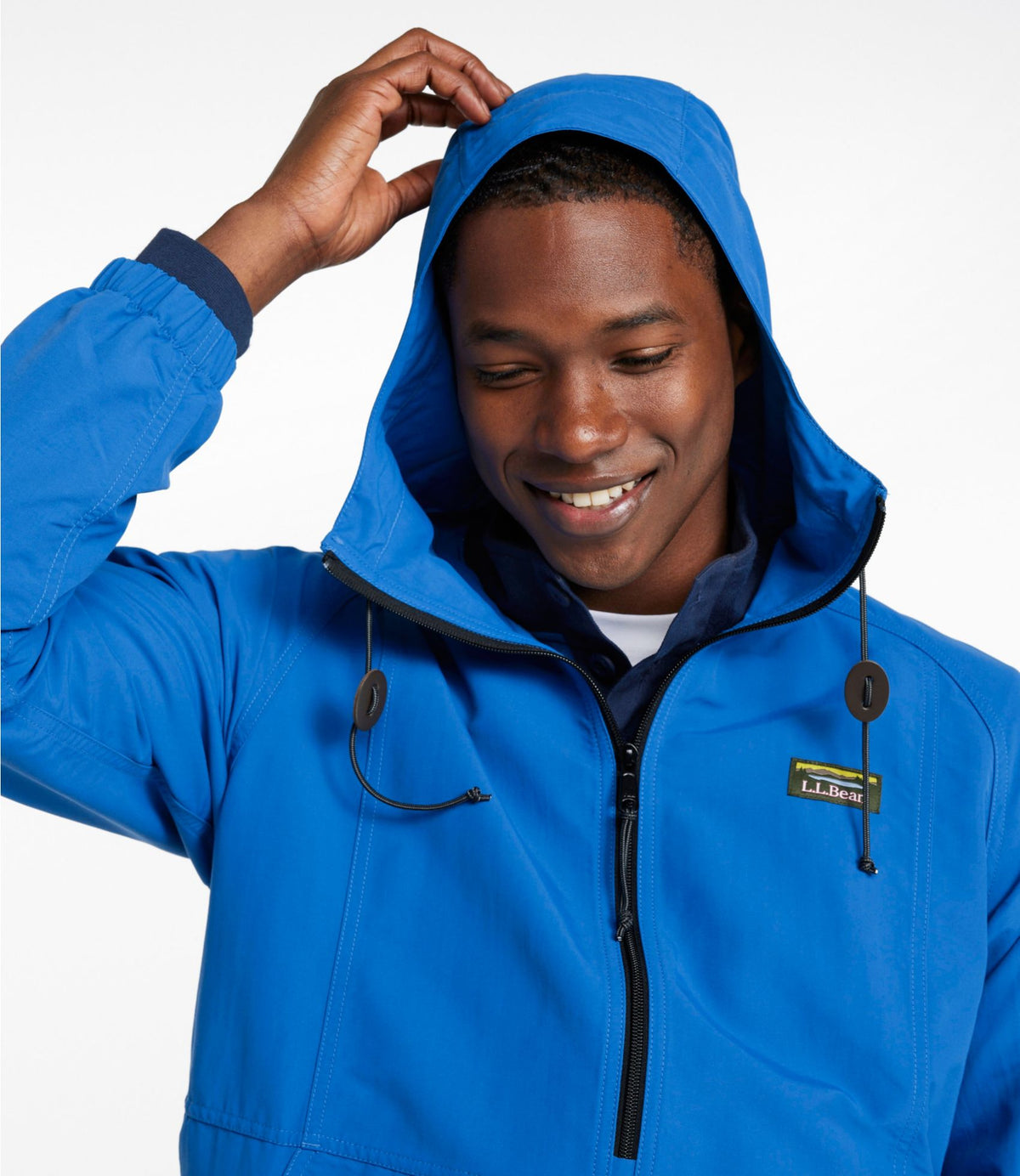 L.L.Bean Men's Mountain Classic Anorak Deep Glacier Blue