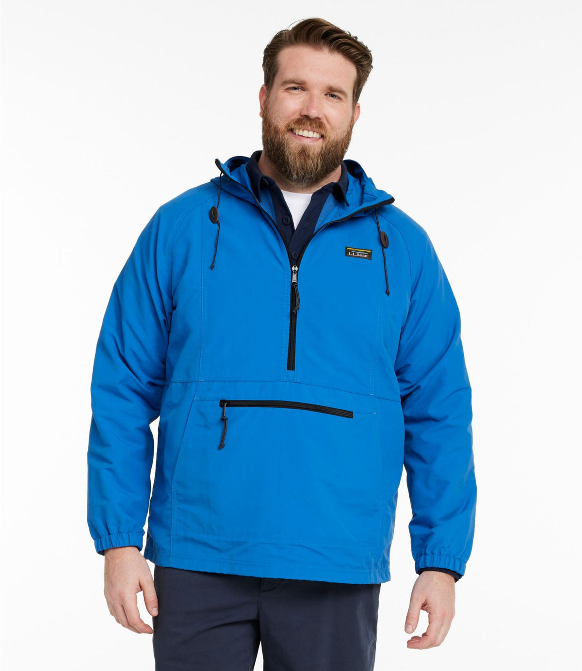 L.L.Bean Men's Mountain Classic Anorak Deep Glacier Blue