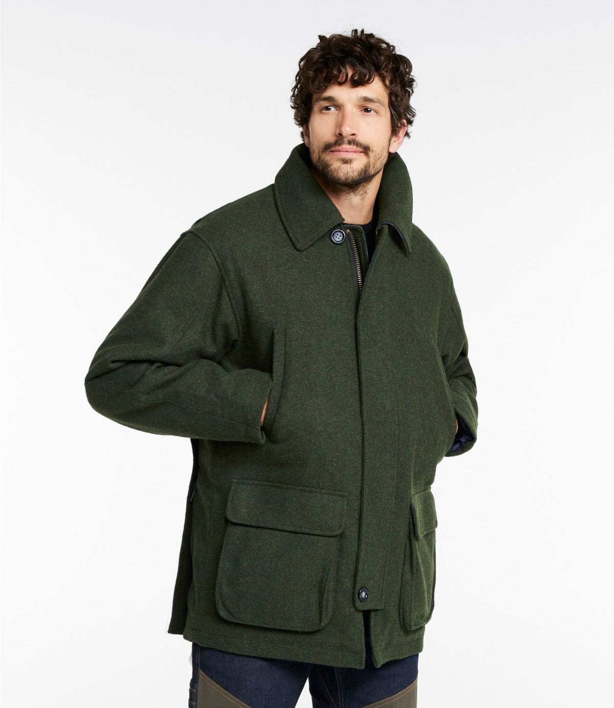 L.L.Bean Men's Maine Guide Wool Parka, PrimaLoft Camouflage