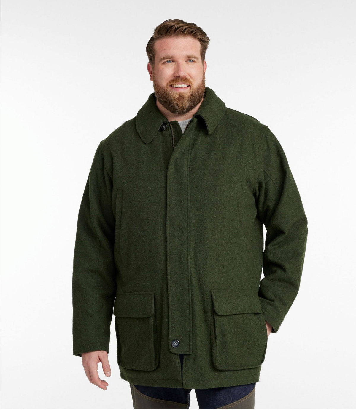L.L.Bean Men's Maine Guide Wool Parka, PrimaLoft Camouflage