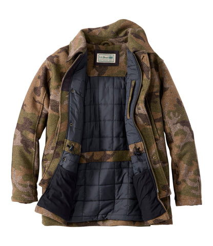 L.L.Bean Men's Maine Guide Wool Parka, PrimaLoft Camouflage