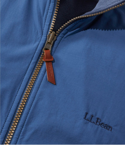 L.L.Bean Men's Reversible Warm-Up Jacket Deep Blue