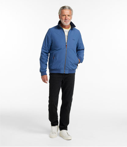 L.L.Bean Men's Reversible Warm-Up Jacket Deep Blue