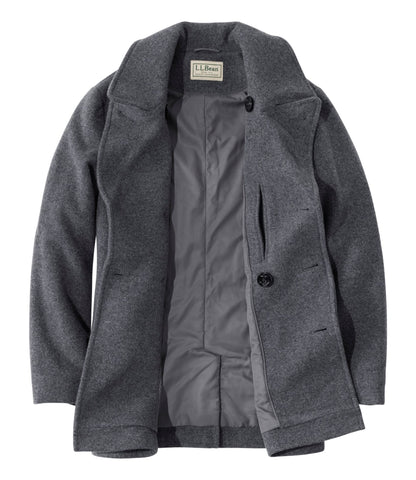 L.L.Bean Authentic wool pea coat Charcoal Heather