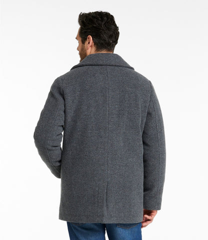 L.L.Bean Authentic wool pea coat Charcoal Heather