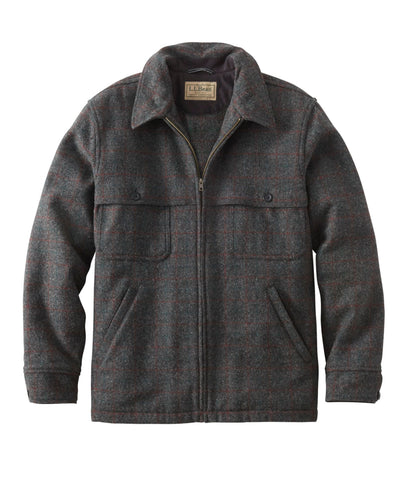 L.L.Bean Men's Maine Guide Zip-Front Jac-Shirt, Plaid Malone