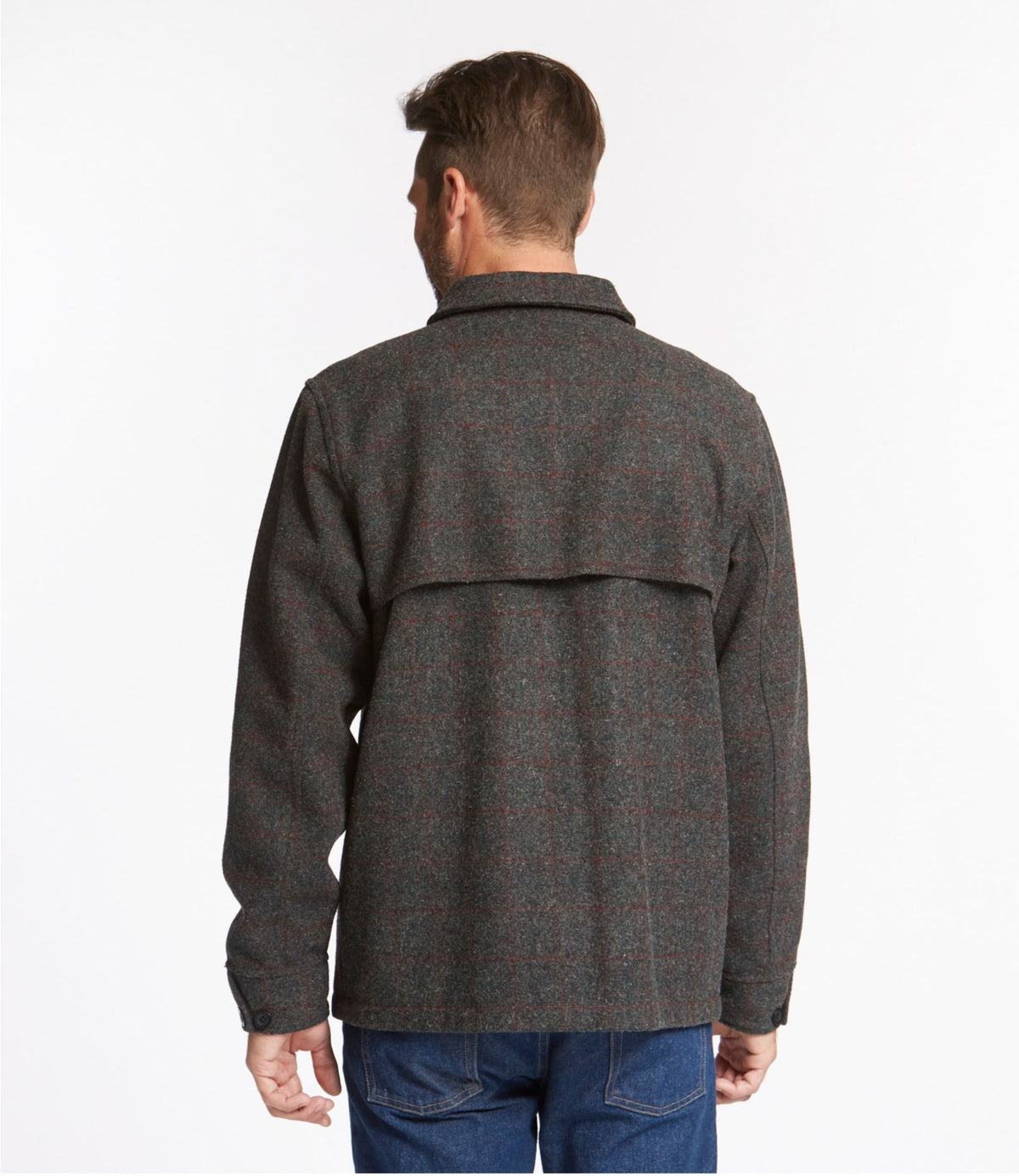 L.L.Bean Men's Maine Guide Zip-Front Jac-Shirt, Plaid Malone