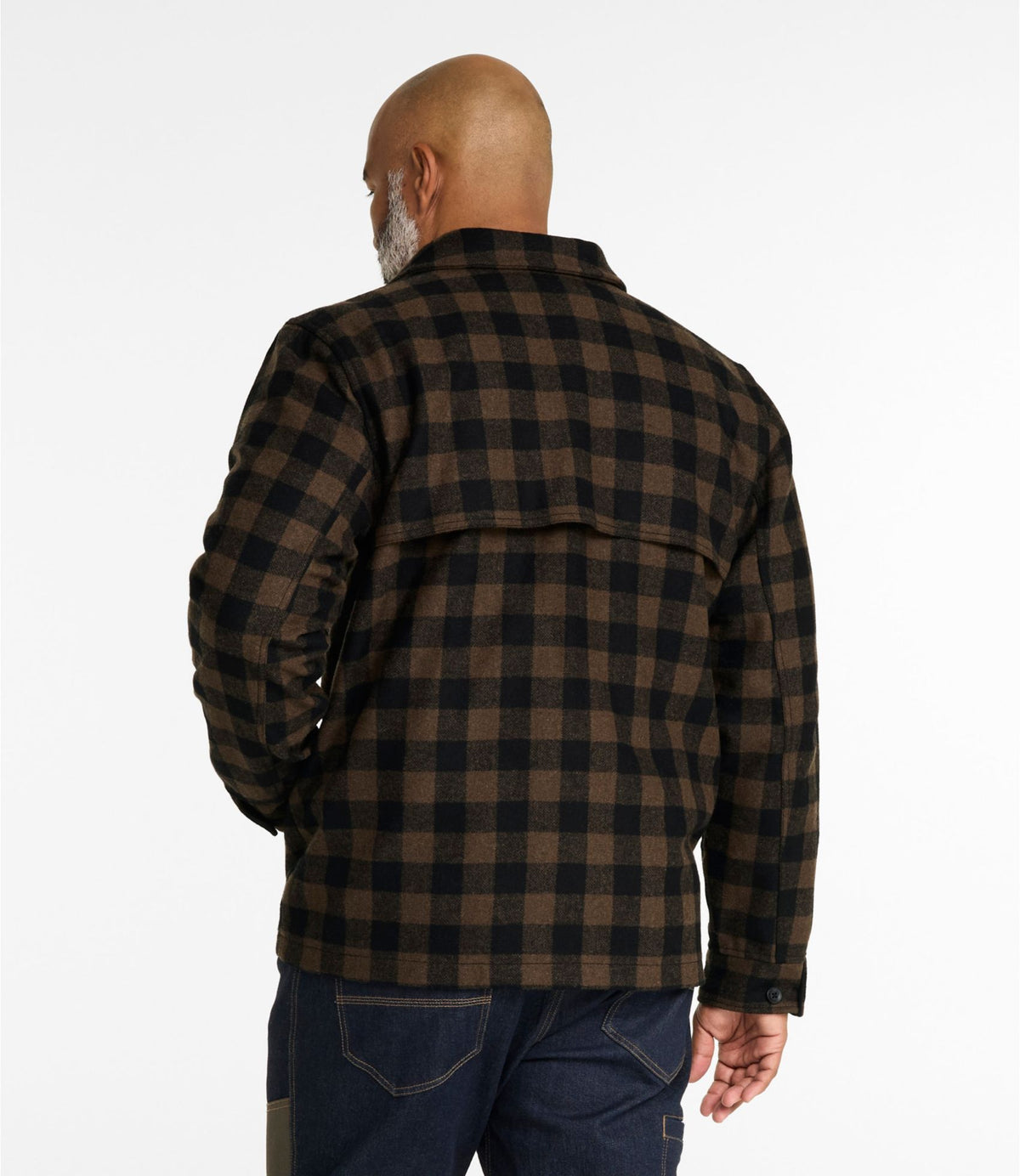L.L.Bean Men's Maine Guide Zip-Front Jac-Shirt, Plaid Malone
