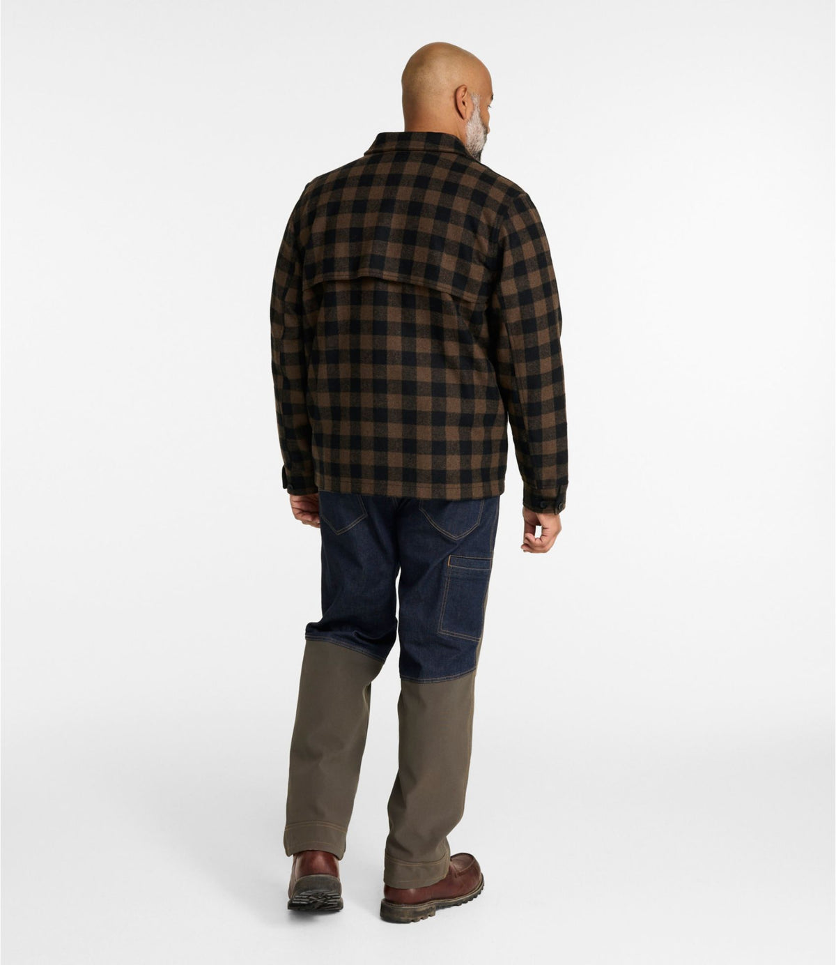 L.L.Bean Men's Maine Guide Zip-Front Jac-Shirt, Plaid Malone