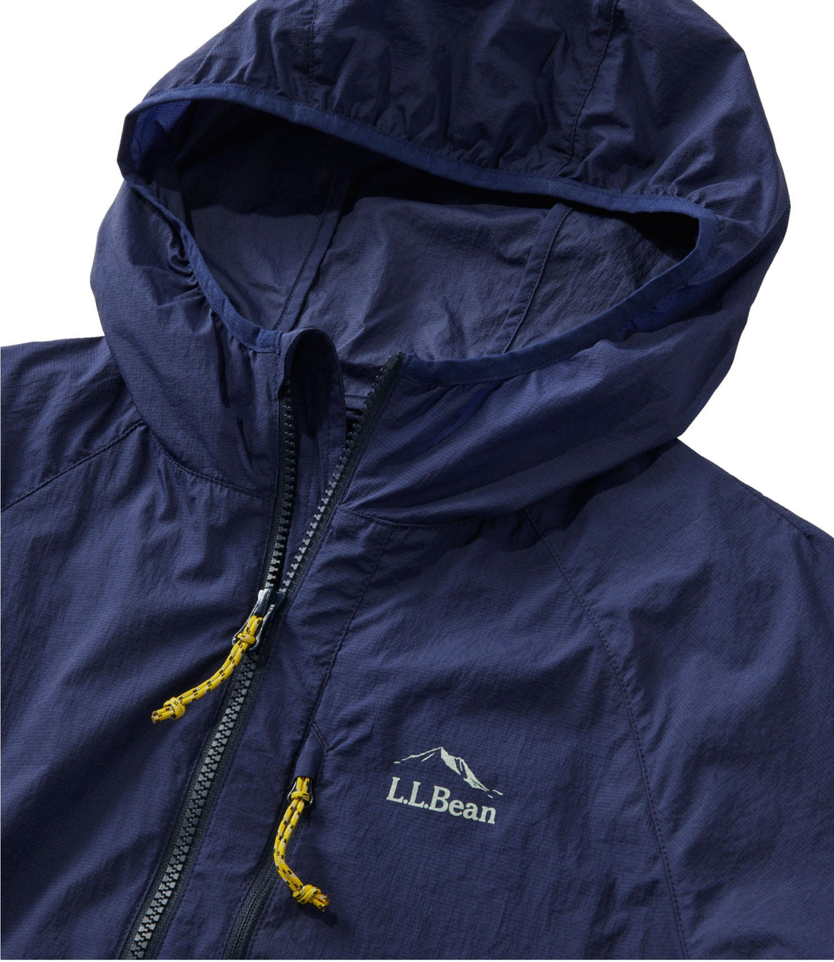 L.L.Bean Men's Stowaway Windbreaker Iron
