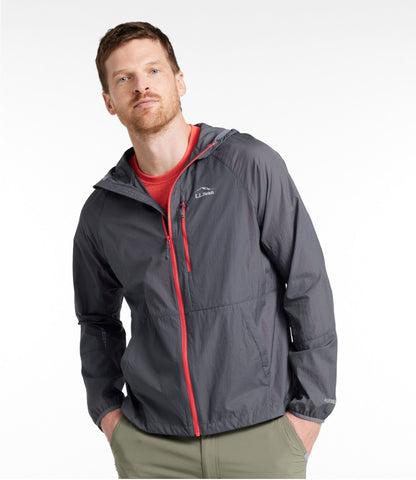 L.L.Bean Men's Stowaway Windbreaker Iron