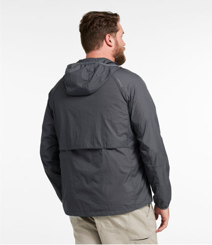 L.L.Bean Men's Stowaway Windbreaker Iron
