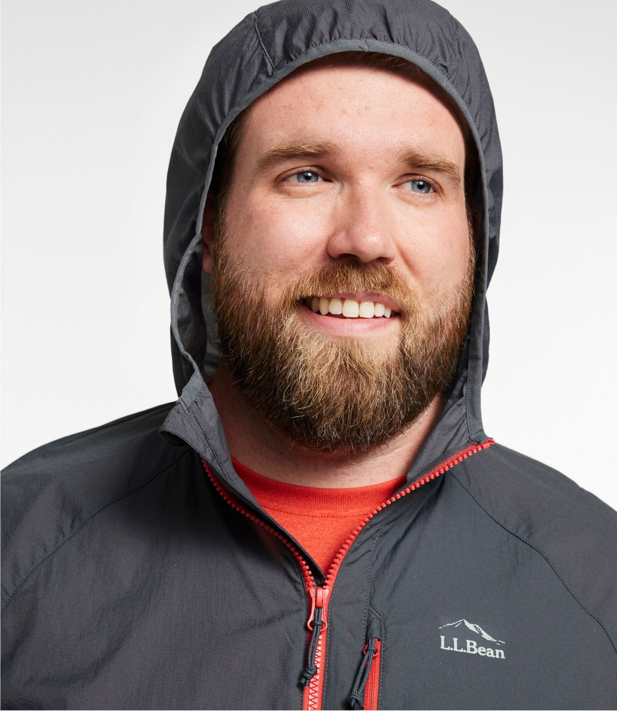 L.L.Bean Men's Stowaway Windbreaker Iron