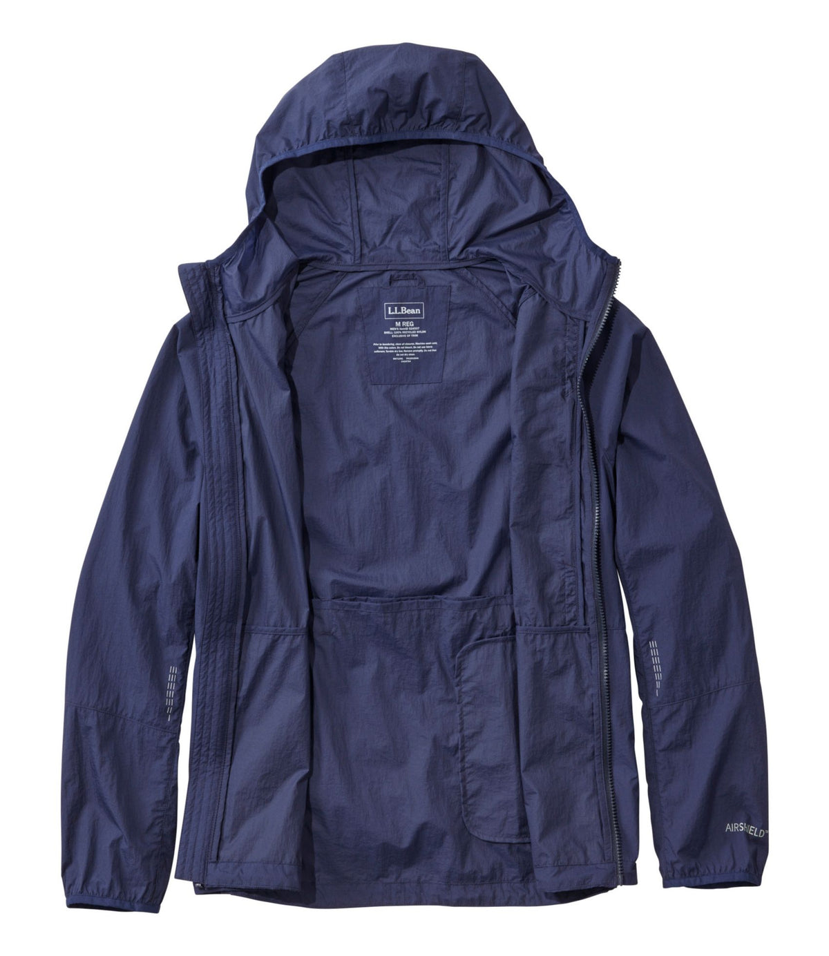 L.L.Bean Men's Stowaway Windbreaker Iron