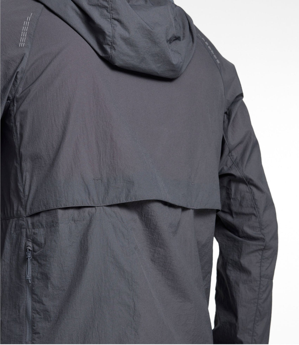 L.L.Bean Men's Stowaway Windbreaker Iron