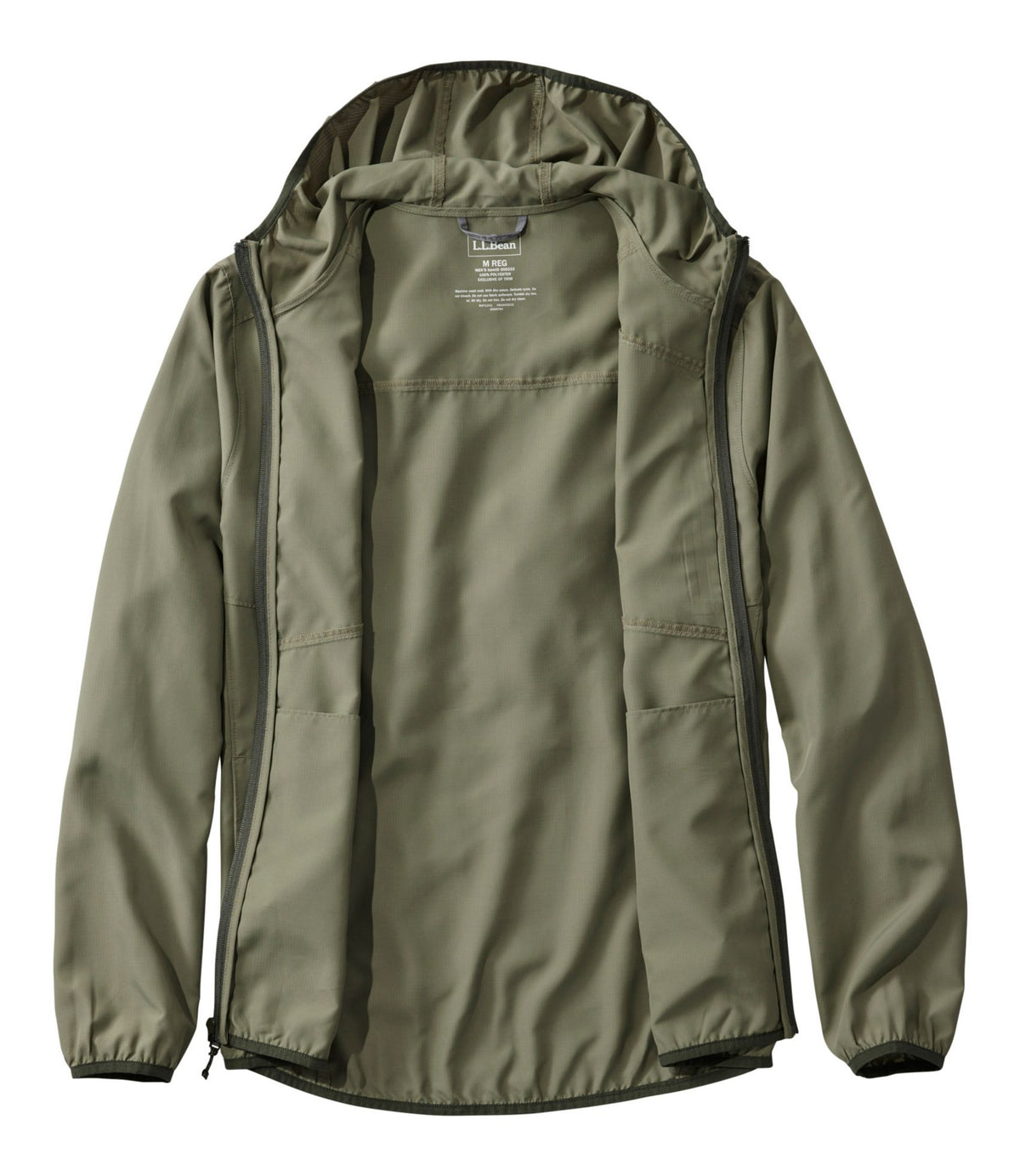 L.L.Bean Men's No Fly Zone Jacket Olive Gray