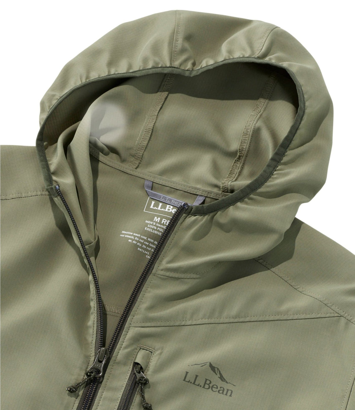 L.L.Bean Men's No Fly Zone Jacket Olive Gray