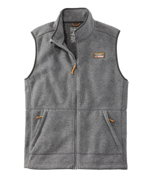 L.L.Bean Men's Mountain Classic Fleece Vest Charcoal Heather