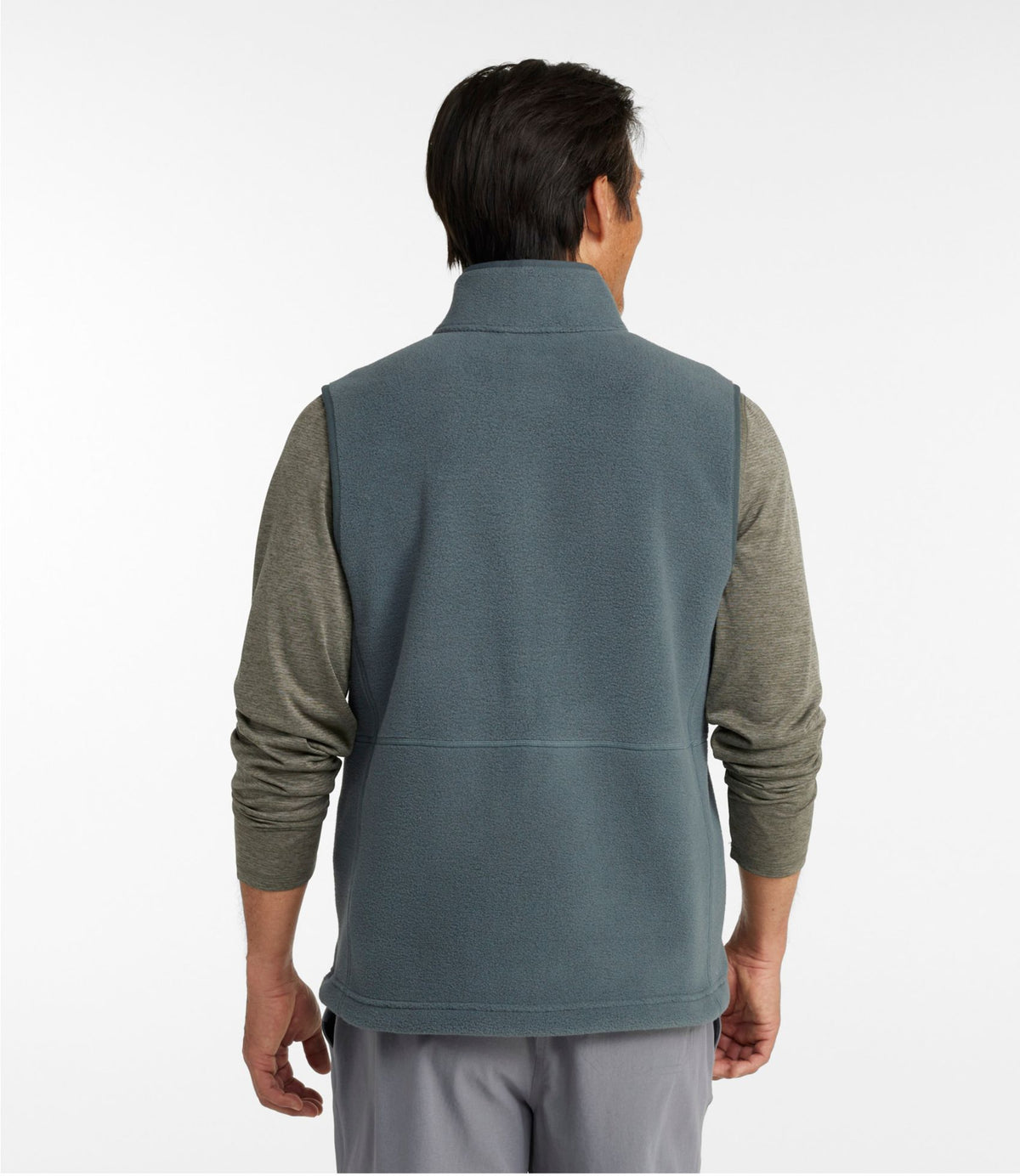 L.L.Bean Men's Mountain Classic Fleece Vest Charcoal Heather