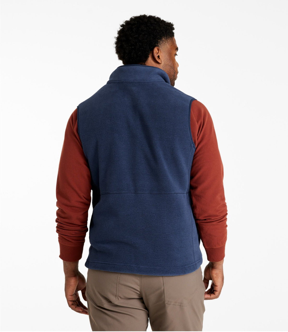 L.L.Bean Men's Mountain Classic Fleece Vest Charcoal Heather