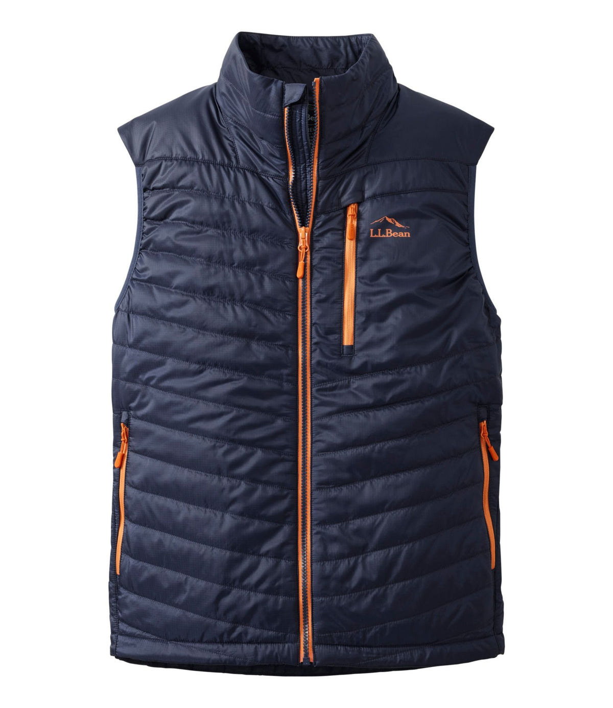 L.L.Bean Men's PrimaLoft Packaway Vest Carbon Navy