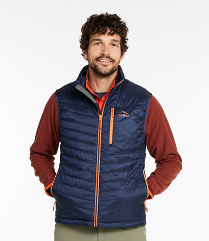 L.L.Bean Men's PrimaLoft Packaway Vest Carbon Navy