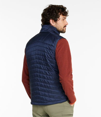 L.L.Bean Men's PrimaLoft Packaway Vest Carbon Navy
