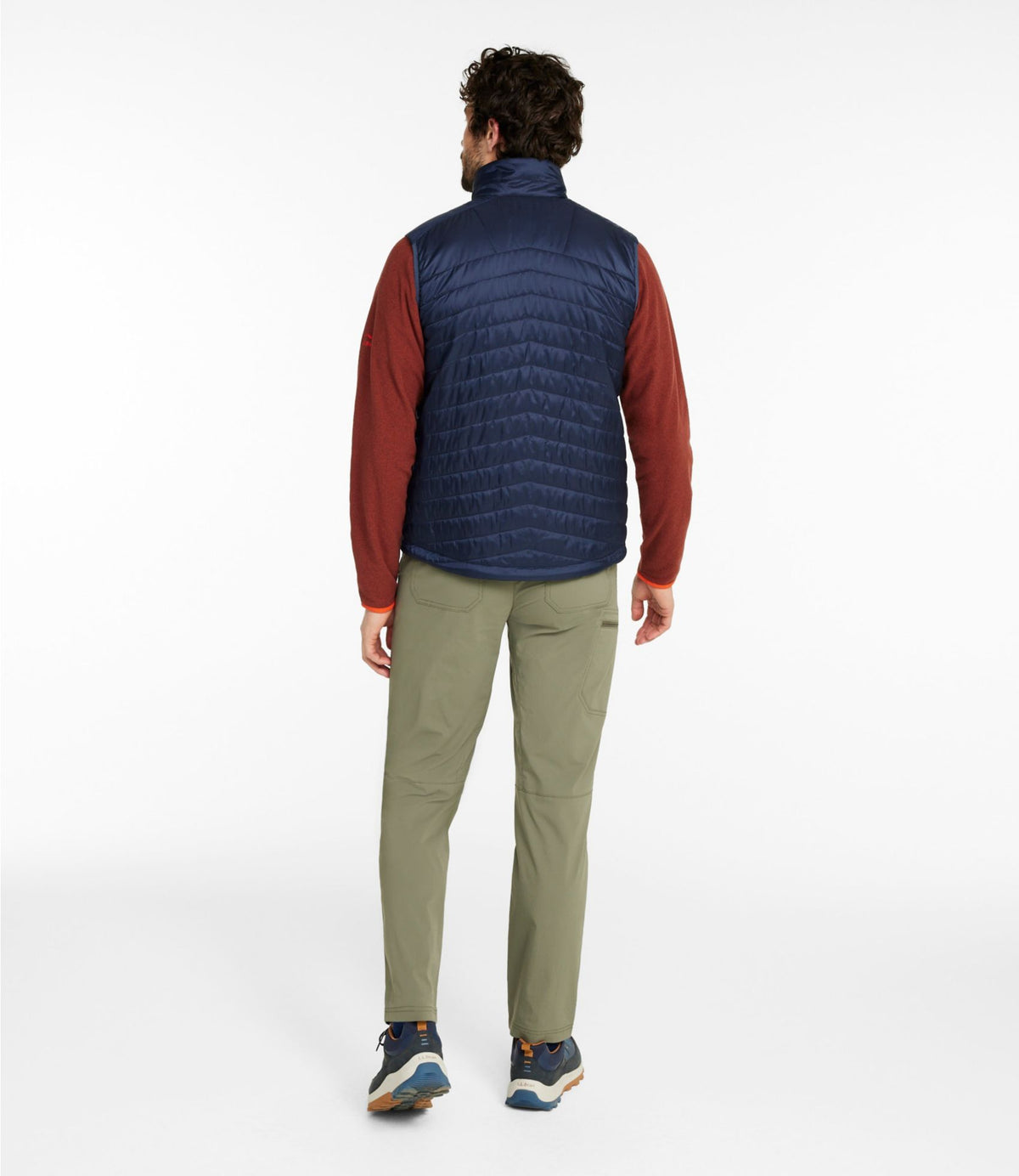 L.L.Bean Men's PrimaLoft Packaway Vest Carbon Navy