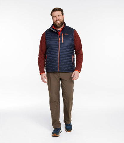 L.L.Bean Men's PrimaLoft Packaway Vest Carbon Navy