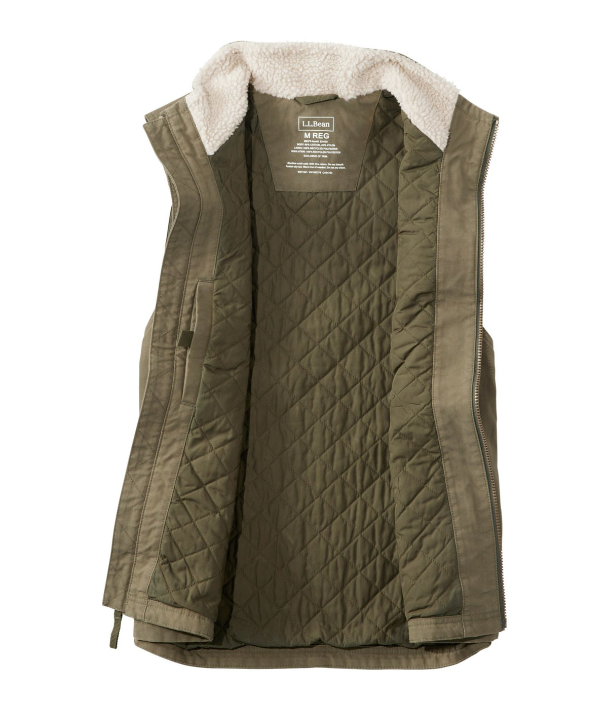 L.L.Bean Men's Bean's Insulated Utility Vest Dark Loden