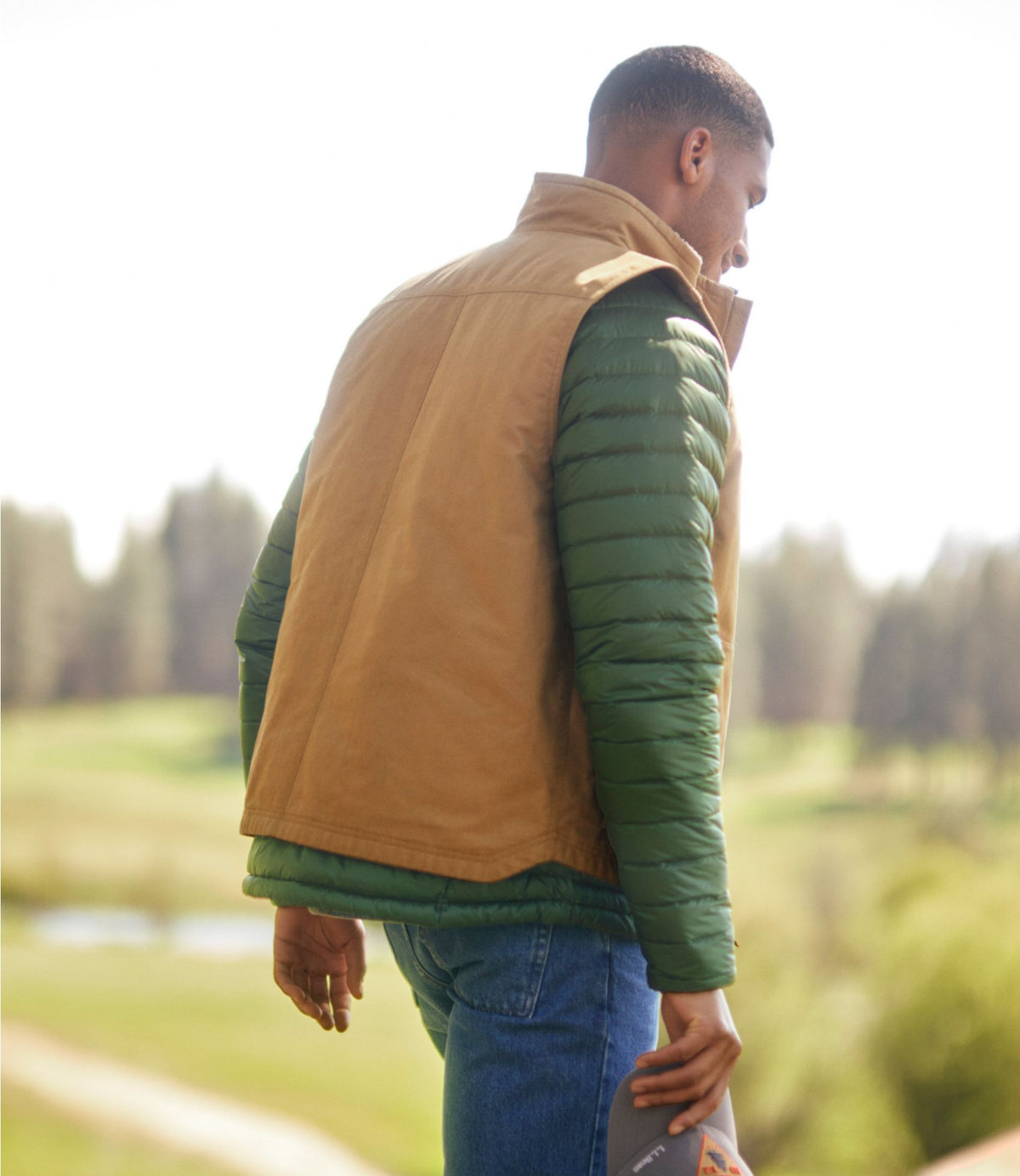 L.L.Bean Men's Bean's Insulated Utility Vest Dark Loden