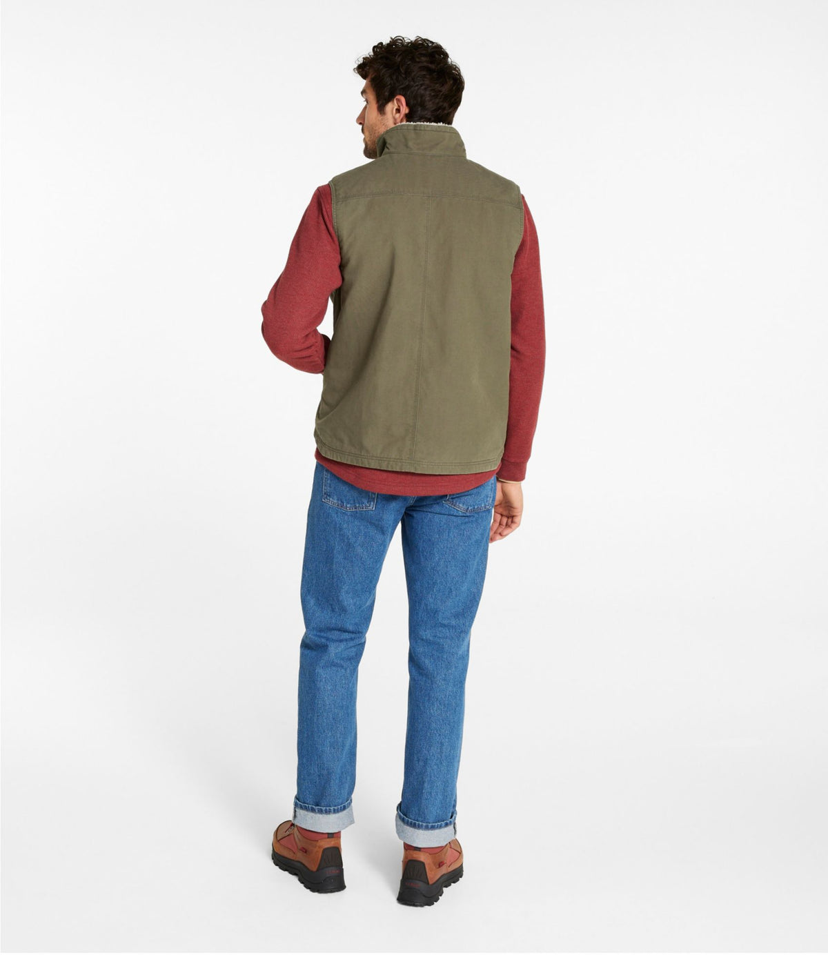L.L.Bean Men's Bean's Insulated Utility Vest Dark Loden
