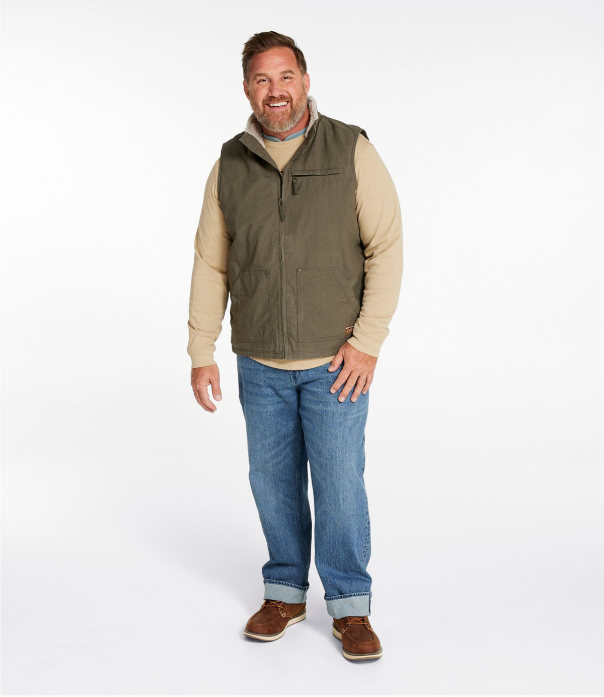 L.L.Bean Men's Bean's Insulated Utility Vest Dark Loden