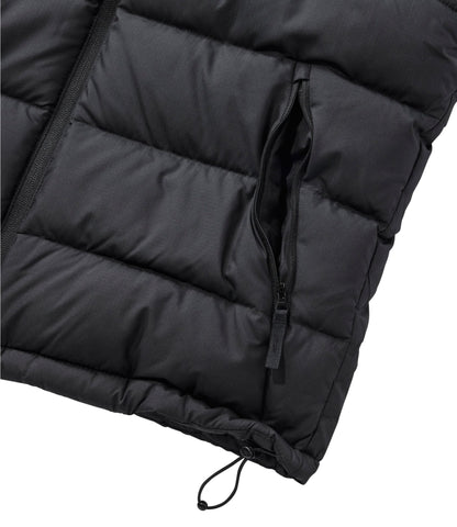 L.L.Bean Men's Mountain Classic Hooded Down Vest Pinewood Green/Sandstone