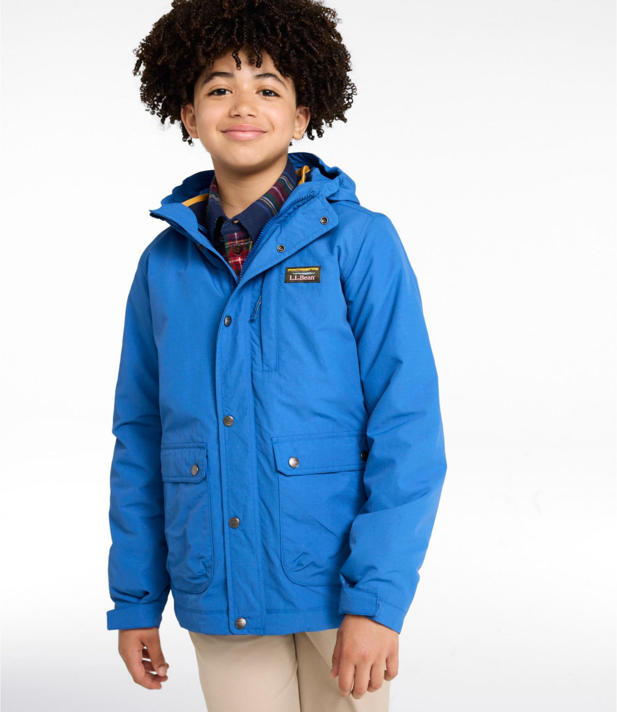 L.L.Bean Kids' L.L.Bean Mountain Classic 3-in-1 Fleece Jacket Deep Glacier Blue/Nautical Navy
