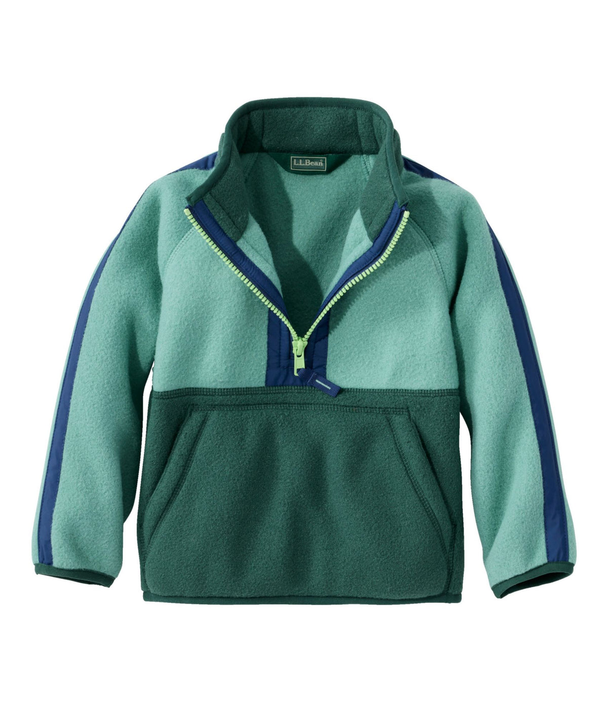 L.L.Bean Toddlers' Mountain Classic Fleece Anorak Cirrus Blue/Lilac