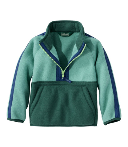 L.L.Bean Toddlers' Mountain Classic Fleece Anorak Cirrus Blue/Lilac