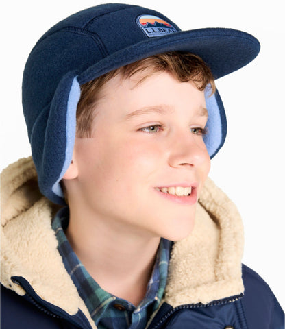 L.L.Bean Kids' L.L.Bean Mountain Classic Fleece Trapper Hat Classic Navy/Deep Lake