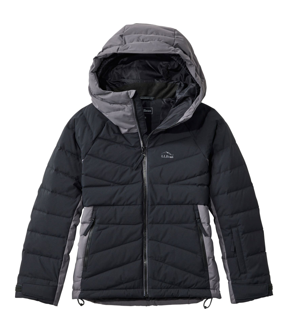 L.L.Bean Kids' Quilted Summit Ski Jacket Midnight Black